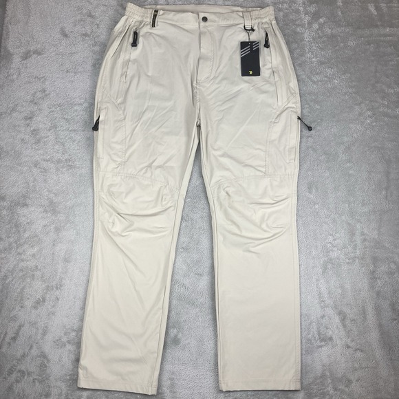 Other - TBY Pants Mens Size XL Ivory Hiking Ripstop Stretch Travel Together With You‎